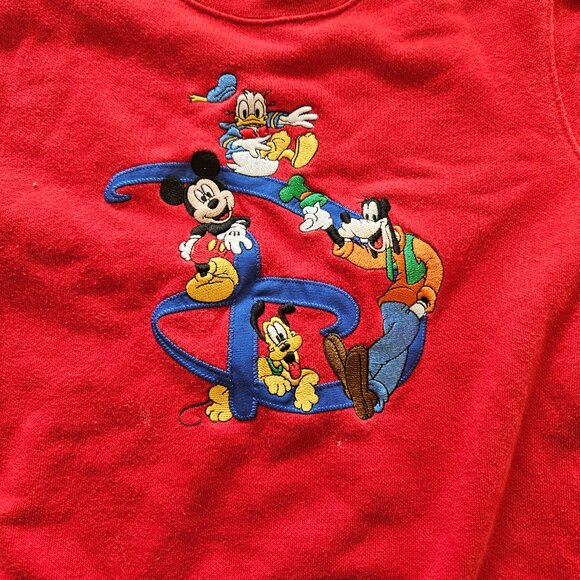 Red size 4T XS Mickey Mouse Disney Sweatshirt - Picture 4 of 4